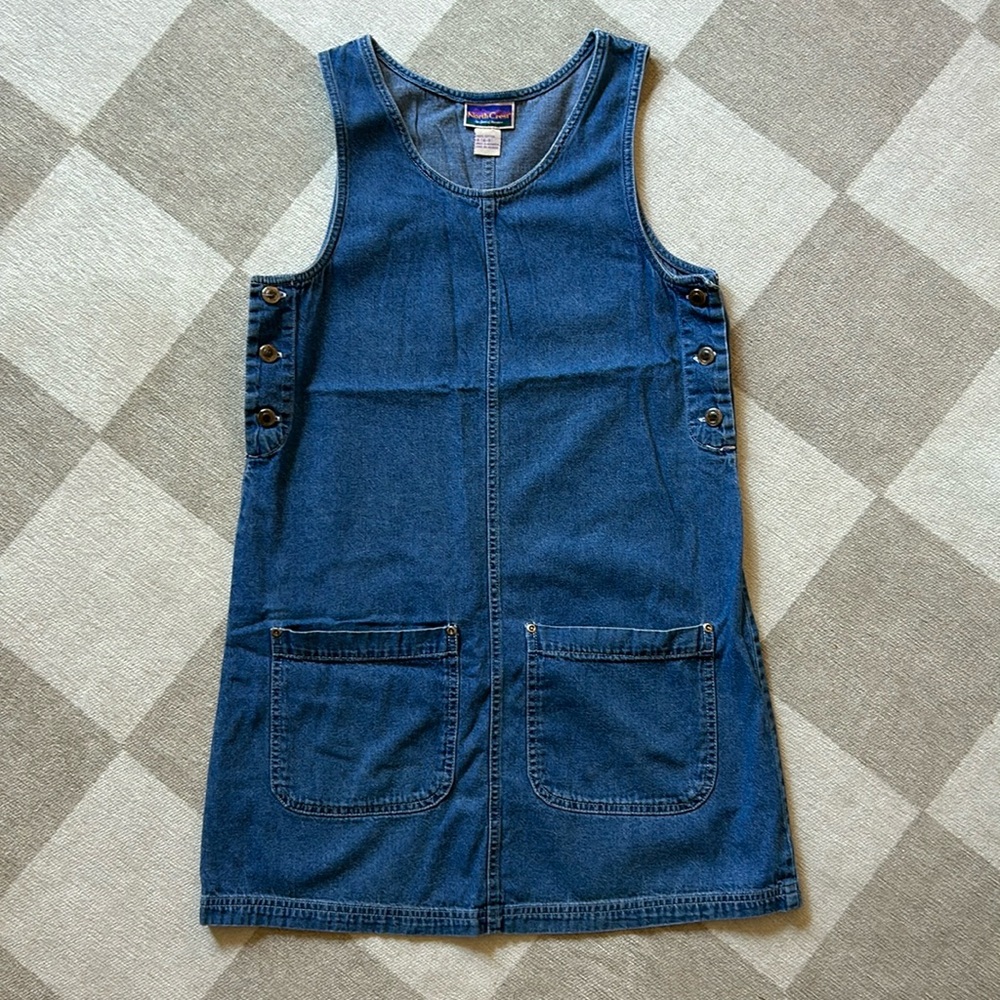 Vintage denim jumper dress